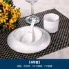 Vajilla de cerámica para presentación de hotel: juego de cuatro piezas, juego de cinco piezas, juego de tres piezas para presentación de restaurante, incluyendo platos, tazones, cucharas y platitos para huesos
