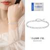 Pulsera de Plata 999 para Mujer, Moderna y Lujosa, Estilo de Gama Alta de Nicho, Joyería de Plata Pura con Carpa de la Suerte, Regalo para Novia