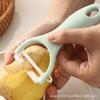 Cuchillo de cerámica para pelar Pelador de melón engrosado Pelador de frutas y patatas Cuchillo de pelar para el hogar Cepillo de plástico Pelador de plástico Regalo