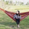 Envío en 24 horas Hamaca de Lona Sin Varillas de Madera Hamaca Individual Camping al Aire Libre Interior Columpio para Niños Rayas Engrosadas