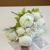 Flor Artificial de Peonía Hilada con Núcleo de 13 Cabezas Estilo Europeo Transfronterizo Flor Artificial de Boda Decoración de Mesa para Sala de Estar Hogar Ramo Artificial