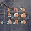 Broche Fofo Estilo Capivara de Desenho Animado Acessórios Produto Novo Transfronteiriço Assunto Matemática Série Biológica Distintivo de Capivara