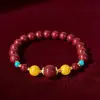 Tienda de Fábrica Pulsera de Cinabrio Natural y Rejalgar Turquesa Año Zodiacal Pulsera para Hombres y Mujeres Nueva Tendencia Nacional Pulsera Regalo