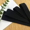 Banda Elástica de Sarga Doble Cara Negra de 1.5-5.0 cm, Bolsa de Cintura Deportiva Engrosada Encriptada sin Lanzadera, Accesorios para Cinturón