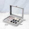 Caja de Joyería Conveniente Europea y Americana, Caja de Almacenamiento y Almacenamiento para Viaje de Negocios, Caja de Almacenamiento de Aretes de Viaje Compacta y Simple
