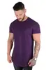 Camiseta de hombre ajustada, ligera, para deportes de tabla, para correr, informal, de manga corta, para verano, para deportes de comercio exterior, para fitness