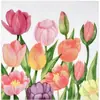 Guardanapo Elegante de Tulipa para Decoração de Festa de Aniversário de Chá da Tarde Inglês