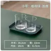 Bandeja Rectangular de Color Sólido Estilo Nórdico Juego de Tazas de Té para el Hogar Plástico Creativo Plato de Frutas para Comedor