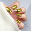 Manicura Oufang de Color Puro Usable Manicura Otoño e Invierno 24 Piezas Exportación Manicura Galvanizada Nicho Uñas Removibles de Larga Duración