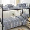 Dormitorio escolar juego de tres piezas ropa de cama para residencia de ancianos sitio unidad sábanas juego de seis piezas ropa de cama para cama individual al por mayor