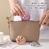 Espejo de Maquillaje Portátil con Diseño de Flor de Rosa para Mujer, Compacto Mini para Retoques, Ligero, Galvanizado, Color Sólido, Espejo Plegable Portátil para Estudiantes