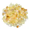 Adornos de Piedra Triturada de Cristal Amarillo Natural, Manualidades de Cristal con Forma Geométrica Simple Moderna