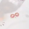 Guirlanda de Pérola Borboleta Ouro Rosa Brincos Fofos Acessórios de Orelha Modernos e Elegantes Brincos de Pino Prata de Lei 925 com um Toque de Luxo