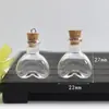 Mini Botella de Vidrio para Deseos Estilo Nuevo Miniatura DIY Colgante de Botella Pequeña de Vidrio Collar para Hombres y Mujeres