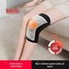 Joelheiras de pelo de coelho forradas com fleece, espessadas, à prova de frio, para pernas frias de idosos, aquecedor de joelhos, esportes de ciclismo, à prova de vento, joelheiras de corrida, atacado, inverno
