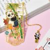 Marcapáginas de Chengdu, Base de Pandas de Sichuan, Callejón Kuanzhai, Lugar escénico de Dujiangyan, Regalo creativo turístico, Marcapáginas de metal