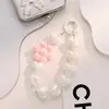 Novo Chaveiro de Coração Girassol Eletrodepositado Fio de Contas Pingente para Celular Cor Fresca Pequena Acessórios para Bolsa Pingente para Fones de Ouvido
