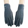 Guantes de ciclismo, guantes cálidos para hombre y mujer, hechos de terciopelo alemán, adecuados para ciclismo al aire libre y patinetes eléctricos, a prueba de viento, compatibles con pantalla táctil, con un pequeño logo de tres líneas