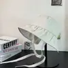 Sombrero de Sol de Ala Ancha para Verano que Hace que la Cara Parezca Más Pequeña, Sombrero Tipo Concha de Protección UV para Exteriores, Sombrero de Pescador Simple de Estilo Japonés con Amarre para Mujer