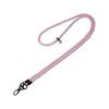 Alça de Ombro Popular Transfronteiriça com Botão Duplo para Câmera Celular Trançada Anti-Queda Corrente Dopamina para Celular Cordão Longo para Capa de Celular