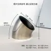 Codo de Acero Inoxidable Curva de 45 Grados para Pasamanos de Escalera Tubo de Curva Industrial Automotriz Escape Ventilación Junta de Tubo Redondo Resistente a Alta Presión Curvado