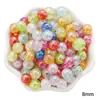 8-10 Cores Macaron Contas Redondas Contas Pipoca Contas Bolha Cor AB Galvanizada Contas Acessórios para Pulseira Colar DIY Feito à Mão