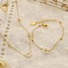 Corea del Sur Celebridad de Internet Simple Nicho Collar de Flores Dispersas Perla para Mujer Pequeño Fresco Retro Cadena para Clavícula Collar Elegante para Mujer