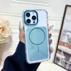 Funda de Teléfono Magnética de Hoja con Purpurina Dos en Uno Adecuada para Iphone1716Promax Marco de Cámara Galvanizado Anticaídas