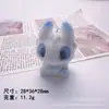 Lindo Perrito Peludo Sin Dientes Accesorios de Resina Llavero Hecho a Mano Cadena para Teléfono Colgante Decoración de Bolso