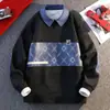 Transfronteiriço pode ser distribuído em nome de [novo] WE25217-P50 moda casual de primavera e outono suéter camisa básica masculina