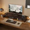 Soporte para monitor de computadora de escritorio, soporte para pantalla, organizador de escritorio de oficina, esencial para estación de trabajo, estante de almacenamiento y organización