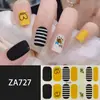 ZA branco cozimento-livre unha adesivo completo à prova d' água nail art patch sentido avançado simples vento unha polonês cola atacado