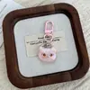 Chaveiro de Gatinho Transparente Colorido Fofo Desenho Animado Animal Pequeno de Rosto Redondo Pingente de Bolsa Chaveiro Gato Kt Sanrio