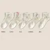 Calcetines de algodón para mujer, primavera y verano, finos, bonitos, japoneses, versátiles, con lazo rosa, desodorantes, blancos, de caña baja, para barco.