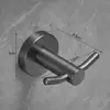 Gancho Único de Aço Inoxidável 304 Estilo Europeu e Americano Transfronteiriço Gancho Cilíndrico para Banheiro Cozinha Gancho para Roupas Gancho para Casaco Moderno Minimalista