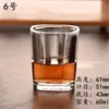Copo de Licor de Vidro, Copo Bala Espesso, Copinho para Shot, Copo Wonton, Copo para Destilados, Copo Pequeno para Vinho, Copo de 9 Moedas