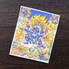 Gran cielo negro pintado a mano dorado Thangka pintura núcleo Zakilam Dios negro de la riqueza Pintura del dios amarillo de la riqueza Thangka pintura núcleo lienzo especial