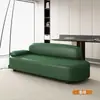 2026 Venta Caliente Estilo Crema Sofá Pequeño para Apartamento Recámara Chaise Longue Sofá Perezoso Respaldo Cuero Resistente a Arañazos de Gato Sofá de Belleza
