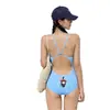 Maiô Feminino Peça Única Desenho Animado Emagrecedor Especial para Piscina Competição de Natação Meninas um Pouco Cheinhas Roupa de Banho Redutora de Idade