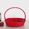 Cesta de Frutas Rattan Cesta de Flores para Presentear Cesta de Frutas Cesta de Mão para Frutas Cesta de Presente Embalagem Cesta de Bambu Trançado Cesta de Ovos
