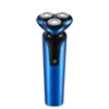 Barbeador Elétrico três cabeças faca de barba flutuante lavagem de corpo inteiro navalha masculina recarregável TYPE-C novo
