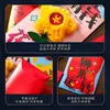 Bolsa Envelope Vermelho de Pelúcia Ano Novo 2026 Novo Modelo Ano do Cavalo Desenho Animado Pacote Vermelho Criativo para Festival da Primavera Carteira de Dinheiro da Sorte para Crianças