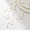 Colar de Coração Dupla Camada Mais Vendido na Amazon Europeia e Americana, Joia da Moda, Colar Elegante e Doce para Clavícula para Meninas