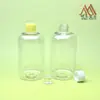 Garrafa PET Personalizada de 360ml Curta e Gorda com Ombro Arredondado Garrafa Dosadora para Limpeza Doméstica Colocada ao Lado das Ferramentas de Limpeza Não Ocupa Espaço