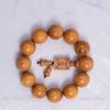 Famosas Pulseras de Sándalo con Etiquetas, Palo de Rosa, Huanghuali, Cuentas de Caoba, Lugares Escénicos, Templos, Pulseras de Madera al por Mayor