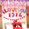 Balão de filme de alumínio para decoração de casamento, pacote com letras, layout de casamento, liquidação especial, eu te amo