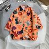 Camisa de Hombre Camisa Hawaiana de Flores Camisa Retro de Estilo Hong Kong Holgada Vacaciones de Playa Floral Manga Corta Moderna para Pareja