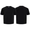 Muxi Clothing # Estilo Old Money Camiseta de Tricô de Veludo Elástico com Caimento Relaxado, Gola Redonda Pequena Retrô e Ombros Normais, Manga Curta para Homens.