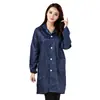 Fábrica de Dongguan ropa antiestática bata de manga larga 0.5 mm rayada a prueba de polvo cuello solapa ropa de trabajo limpia antiestática