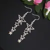 Pendientes de Estrella Plateada Inestables Góticos Junyan Exportación Transfronteriza Pendientes de Acero Inoxidable Venta Directa de Fábrica